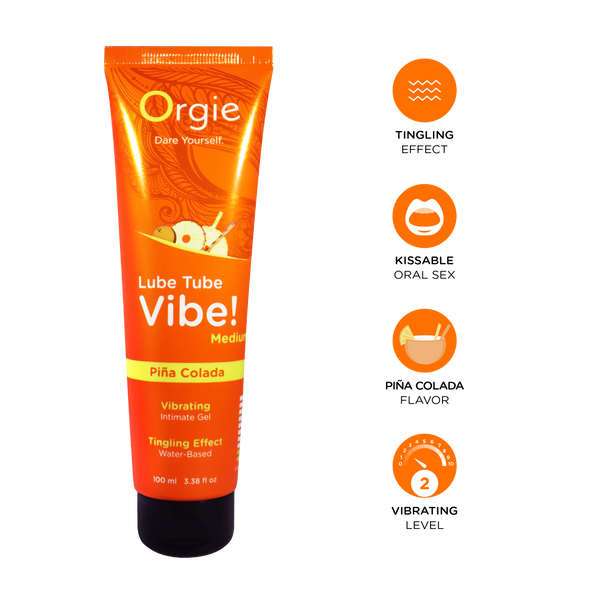 Лубрикант с эффектом вибрации Orgie Lube Tube Vibe Low Sex On The Beach, 100 мл 17526